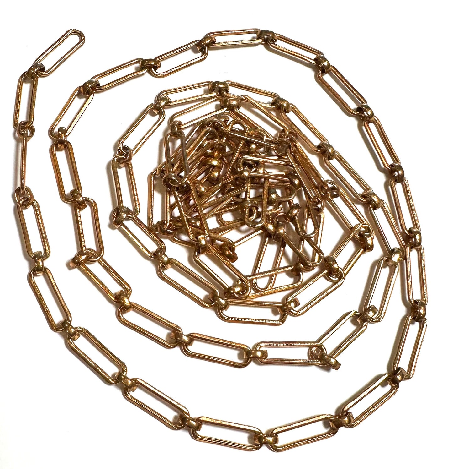 Vintage Brass Mill Edge Chain – Link Size: 16 x 5 mm #VB553
