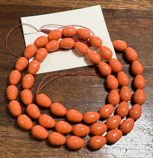Vintage Vault Swarovski Crystal Pearls Article #5821 Coral Teardrop – 11 x 8mm #15013