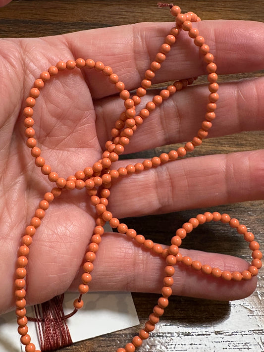 Vintage Vault Swarovski Crystal Pearls Article #5810 Coral - 3 mm #15008