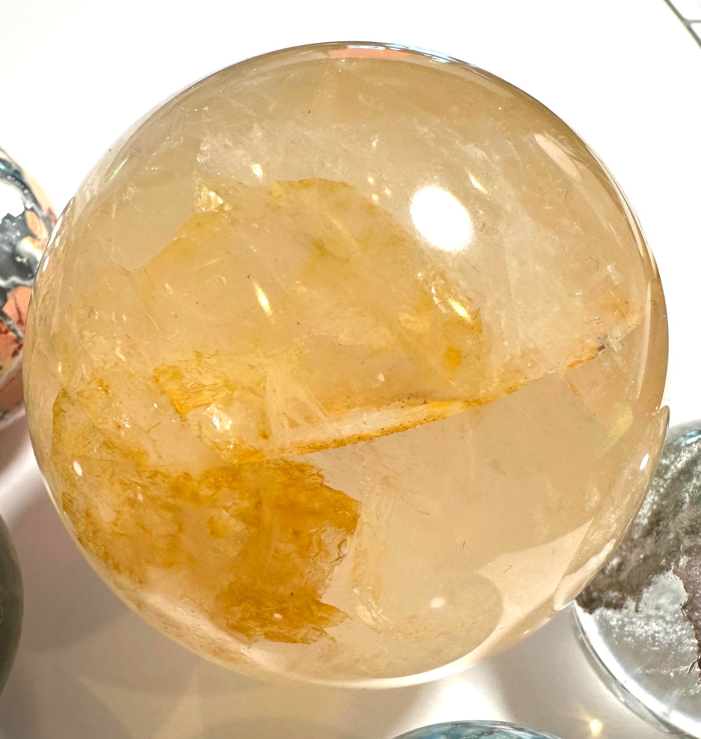 Wholesale Sphere Collection Lot – 8 Assorted Crystal Spheres – 1.178 Kilos Total – WHOLE08