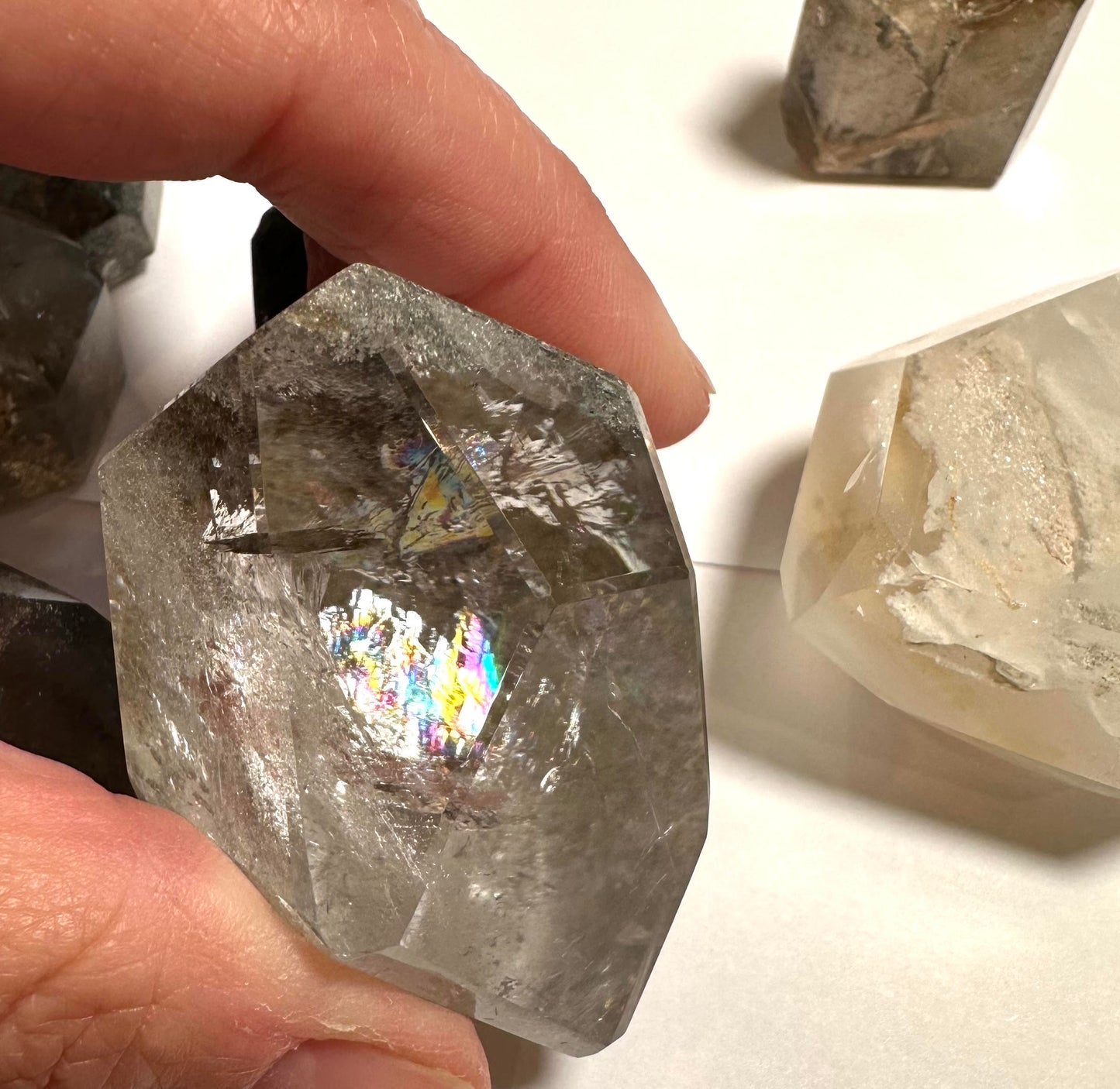 Wholesale Lodolite Quartz Parcel – 544g Natural Garden Quartz (8 Pieces) #Whole01
