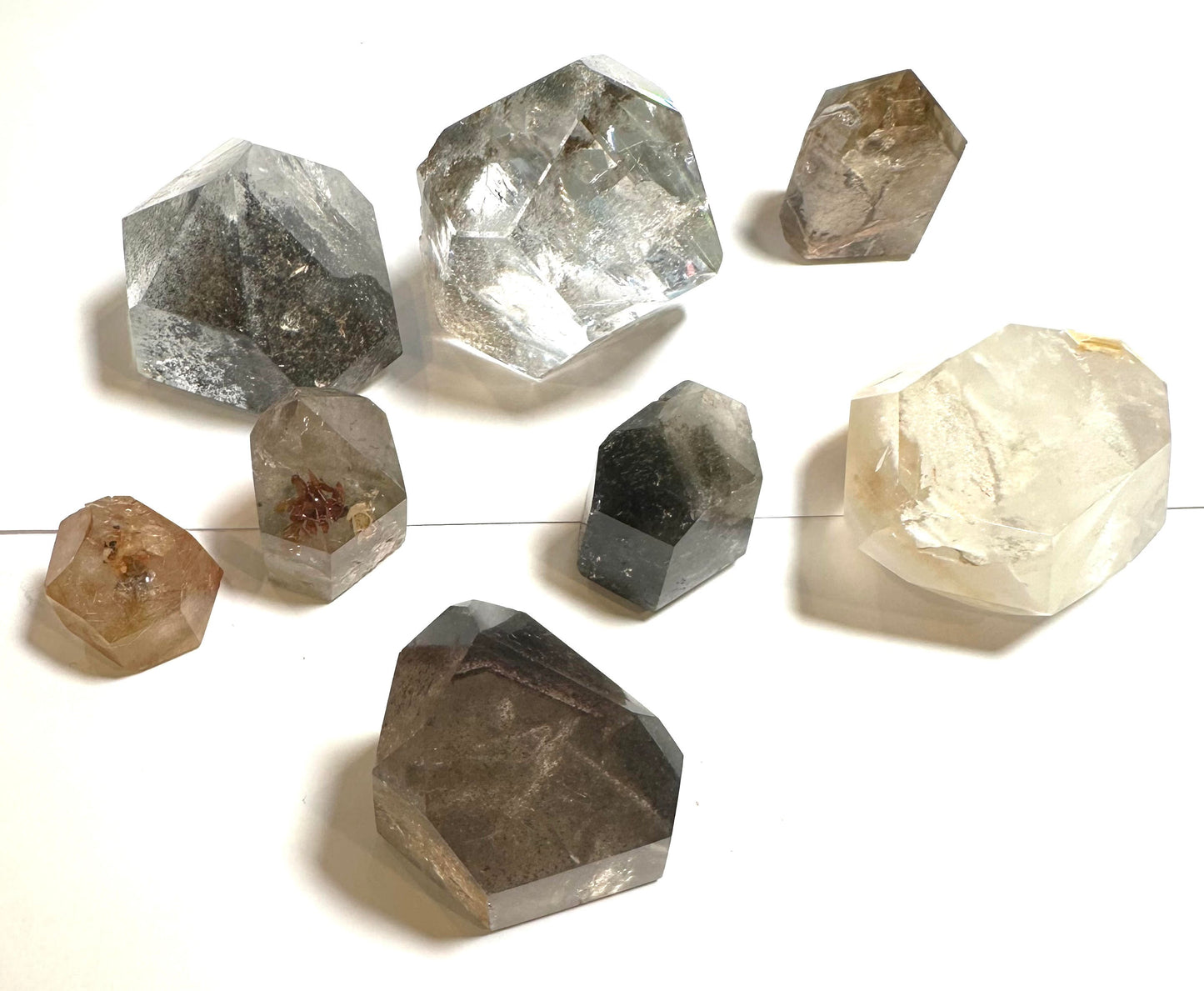 Wholesale Lodolite Quartz Parcel – 544g Natural Garden Quartz (8 Pieces) #Whole01