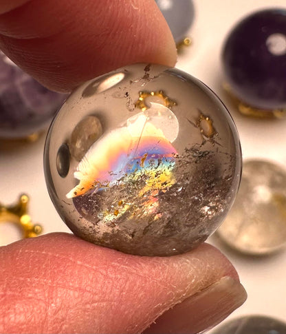 Wholesale Mini Sphere Lot – 10 Piece Collection – Rare Crystal Mix – WHOLE07