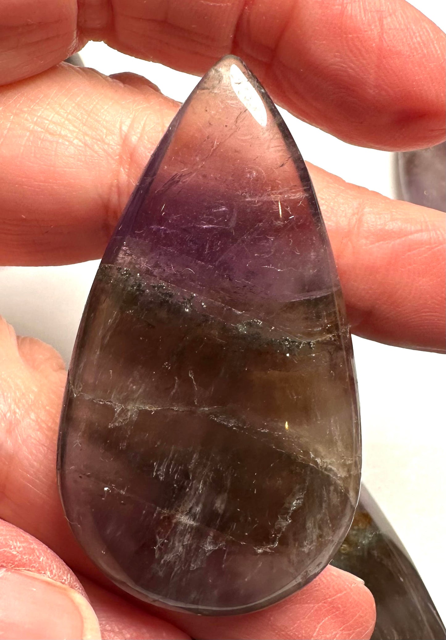Genuine Brazilian Super 7 Teardrop Palm Stone NC7726