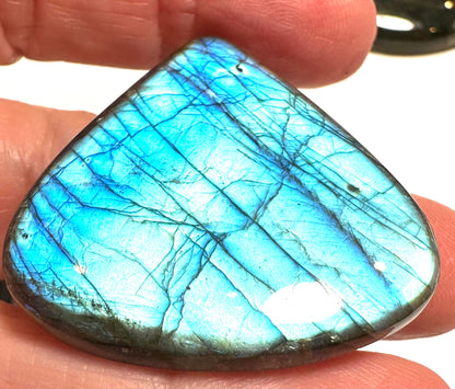 Blue Flash Labradorite Teardrop Cabochons|SP7359  (A–H)
