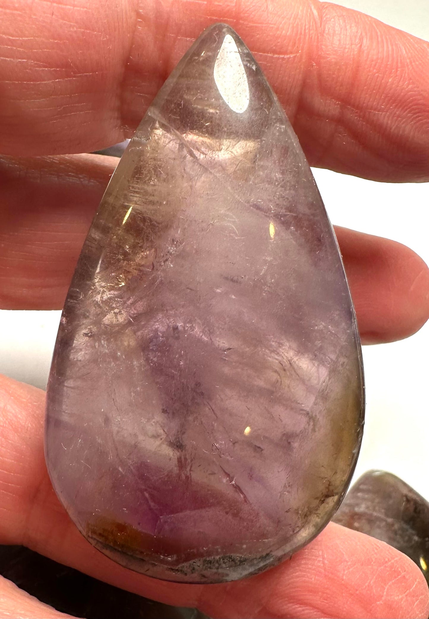 Genuine Brazilian Super 7 Teardrop Palm Stone NC7726