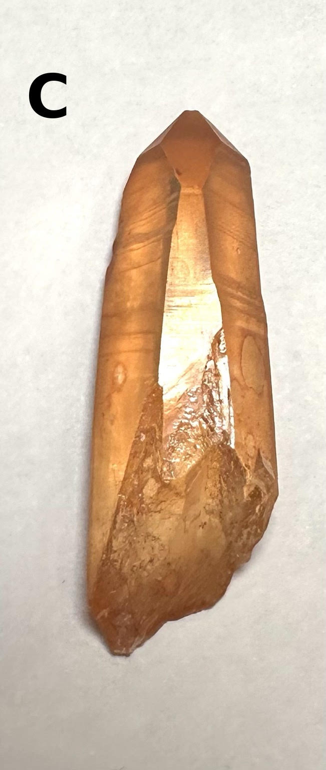Brazilian Tangerine Quartz Points NC7727