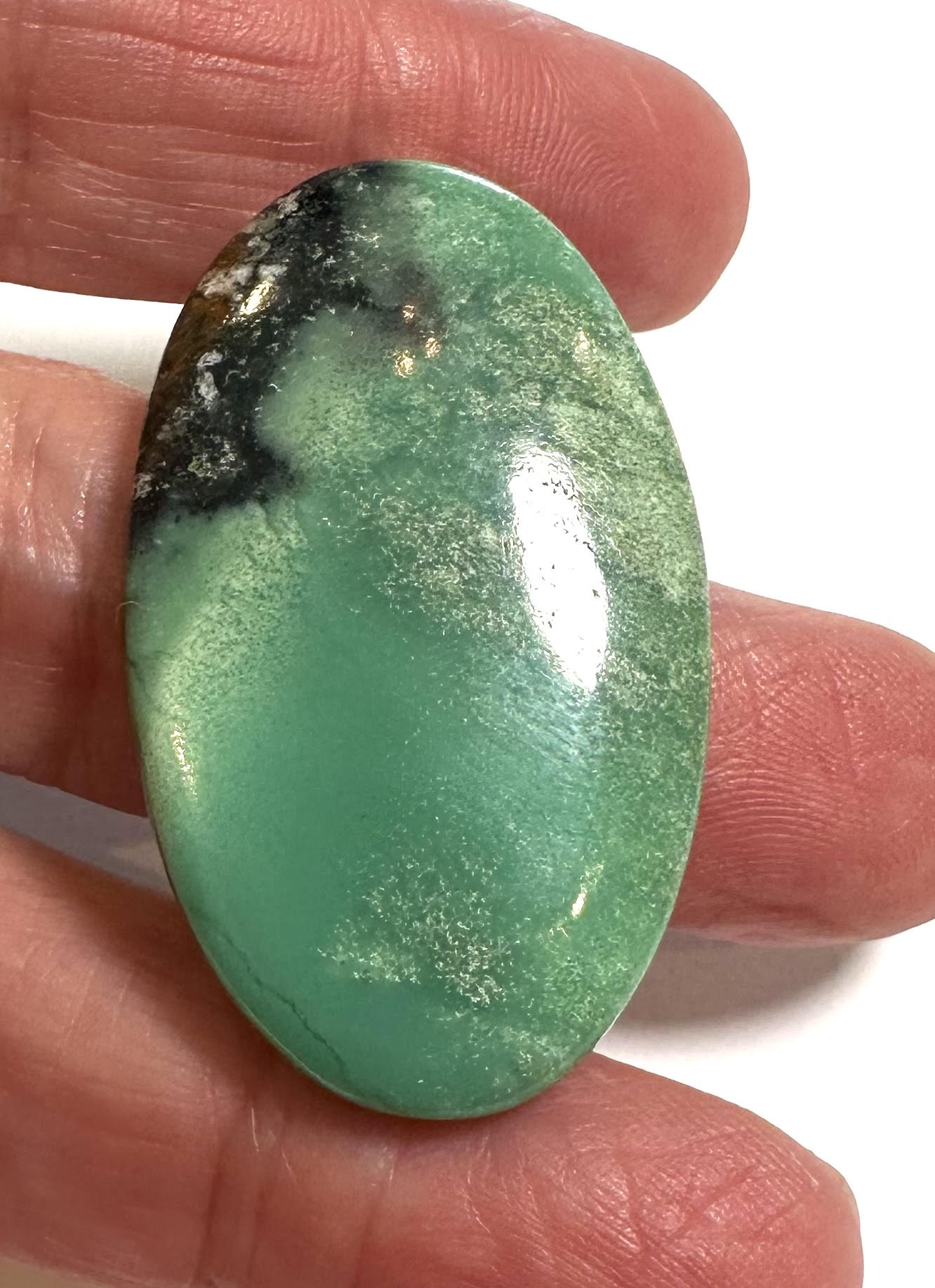 Natural Australian Chrysoprase Cabochon – 25x42mm – SP7891
