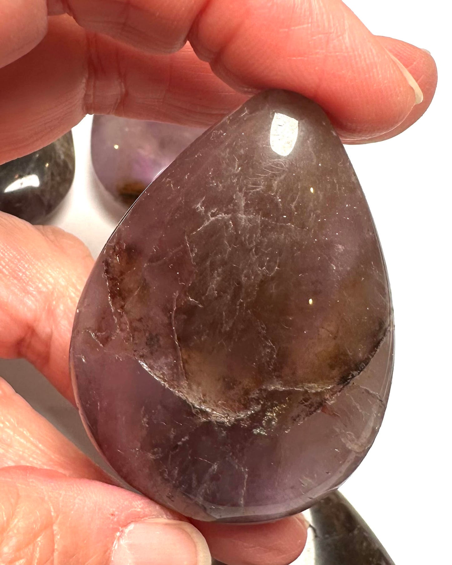 Genuine Brazilian Super 7 Teardrop Palm Stone NC7726