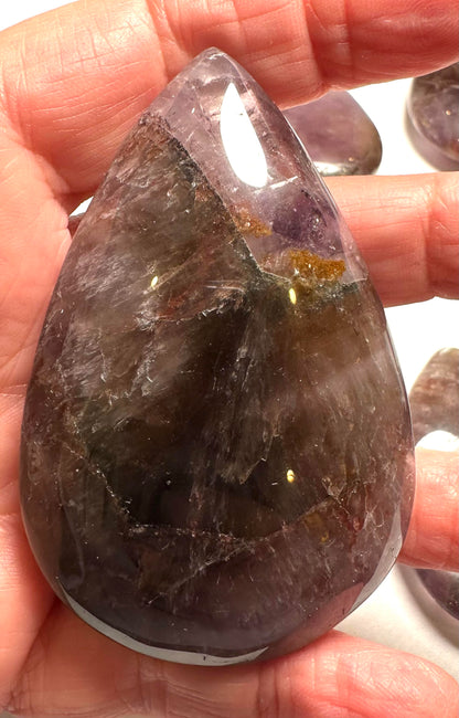 Genuine Brazilian Super 7 Teardrop Palm Stone NC7726