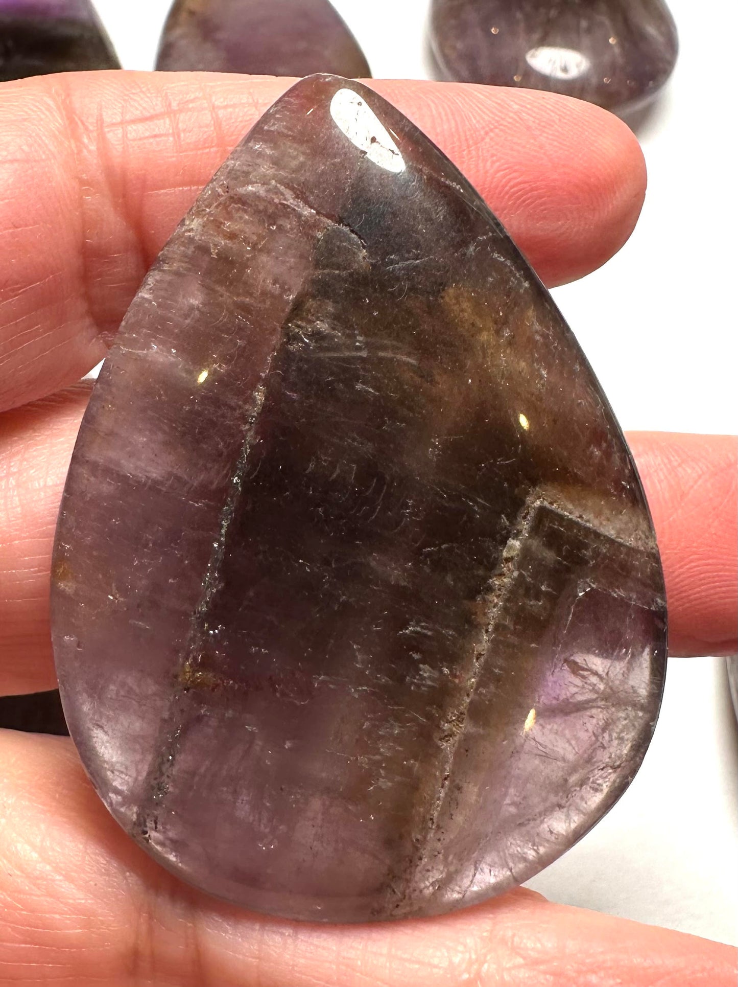 Genuine Brazilian Super 7 Teardrop Palm Stone NC7726
