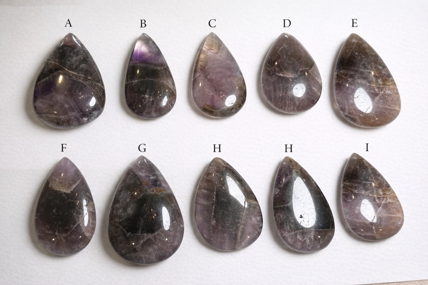 Genuine Brazilian Super 7 Teardrop Palm Stone NC7726