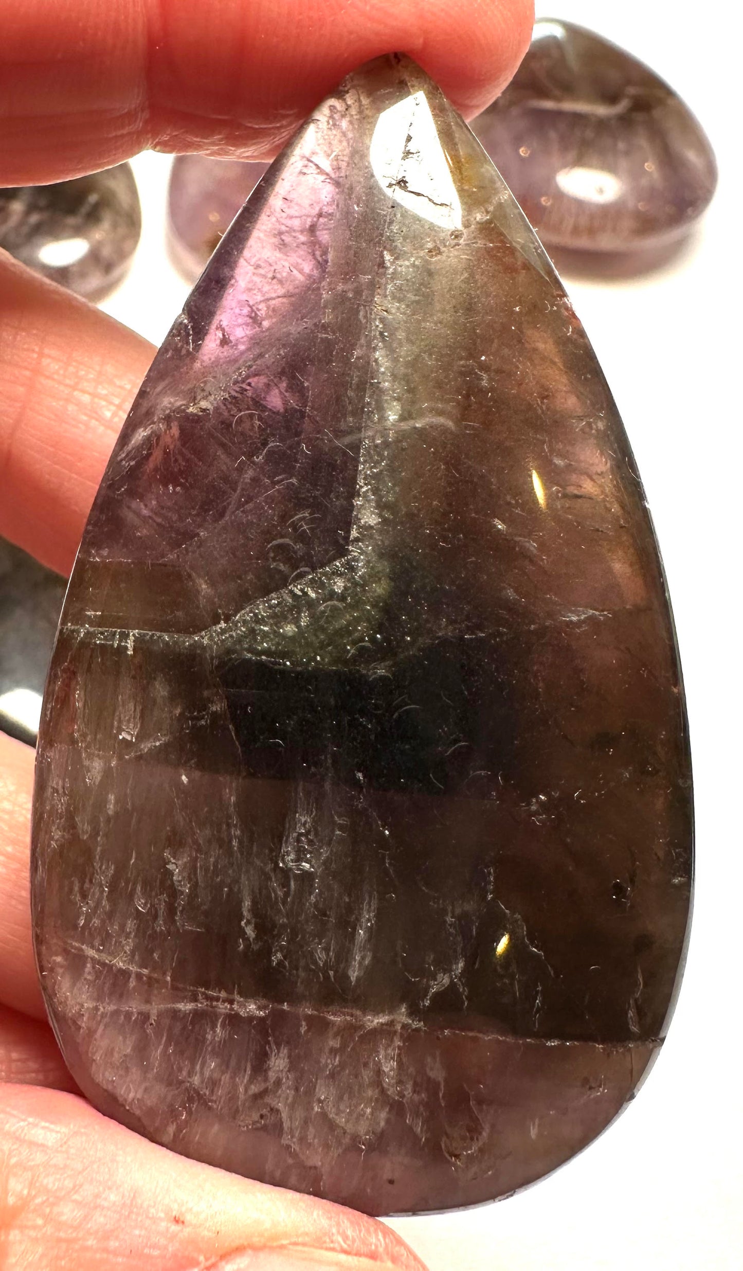 Genuine Brazilian Super 7 Teardrop Palm Stone NC7726