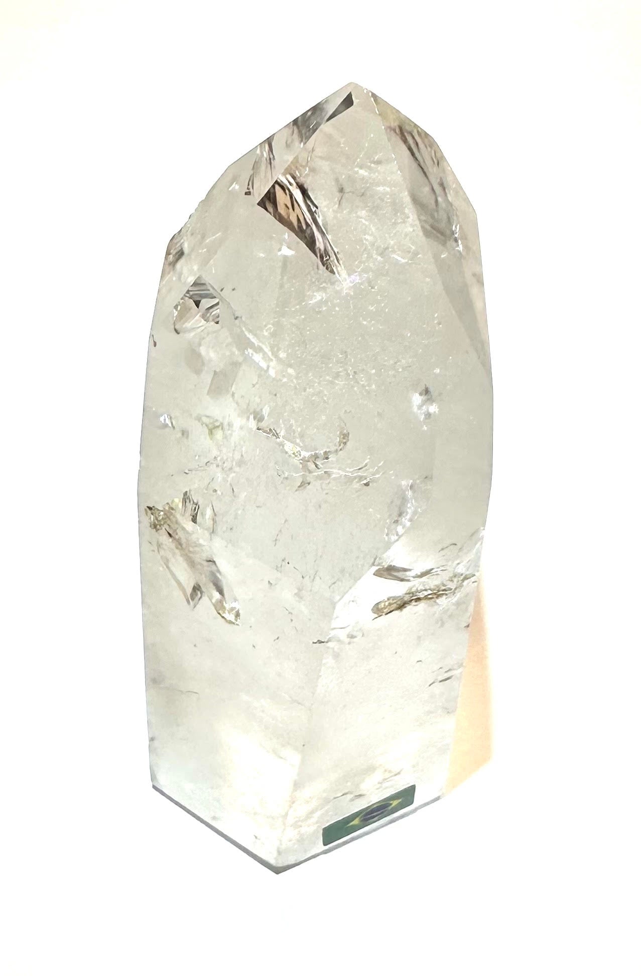 Lemurian Quartz Tower with Manifestation and Foil Flashes - 36x 84mm NC7344