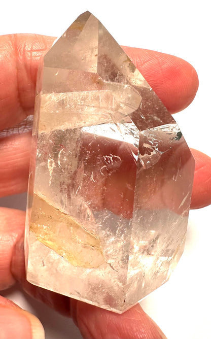 Lemurian Quartz Fully Polished Tower with Multiple Manifestations (28 x 55 mm) – NC7339