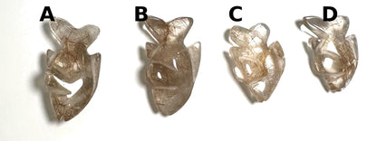 Golden Rutile Quartz Crystal Fish  Pocket Buddies NC7734