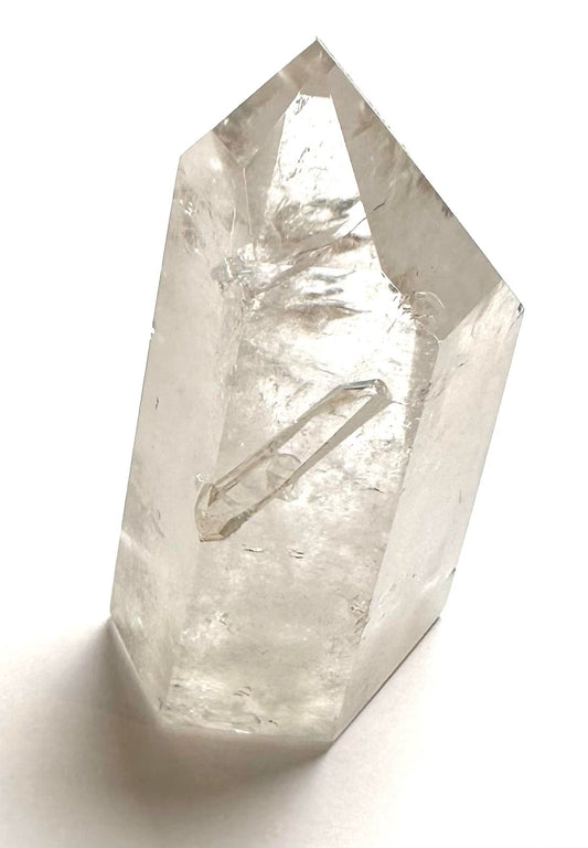 Lemurian Quartz Tower with Manifestation and Foil Flashes - 36x 84mm NC7344