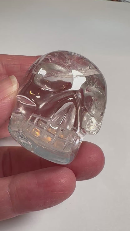 Master Carved Lemurian Crystal Skull by Vanderlei Barreto 1¾ Inch #NC7934