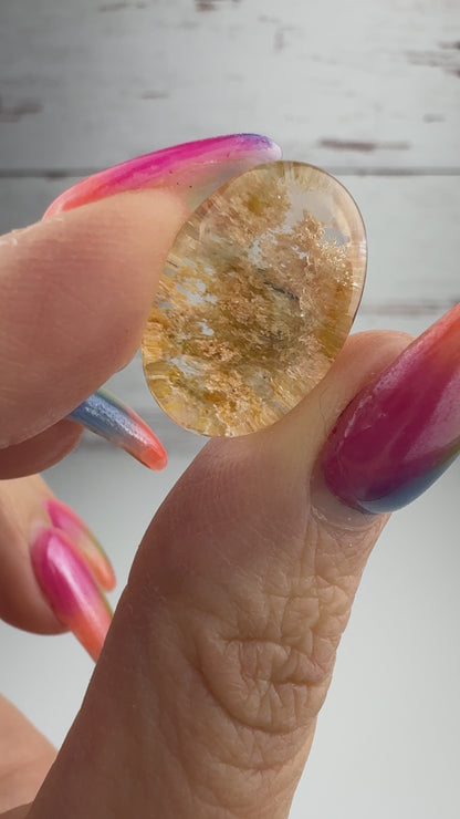 High Quality Lodolite Cabochon Oval 14 x 20mm CAB7669