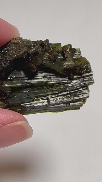 Natural Collector Grade Green Tourmaline Crystal Cluster from Brazil  20 grams #NC7940