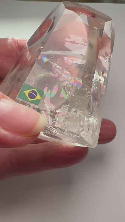 Lemurian Quartz Tower with Manifestation and Rainbows - 57x 80mm NC7342