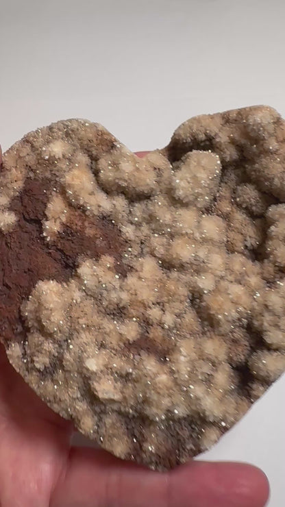 Indonesian Druzy Agate Heart 3.75" #NC7955