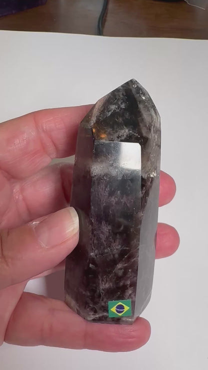 Brazilian Trapiche Amethyst Tower 33mm x 3 1/4"– NC7900