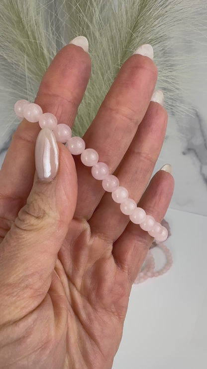 Rose Quartz Mala Bracelet-6mm