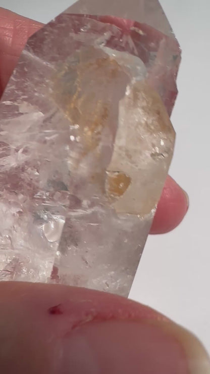 Lemurian Quartz Tower with Manifestation Crystal – 38 x 60mm NC7740