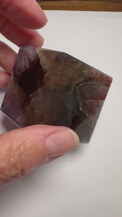 44mm Super 7 Cube - Corner-Cut, Dual-Display Specimen NC7722