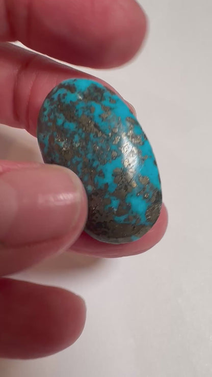 Rare Persian Turquoise Cabochon – 52 Carats #SP7834
