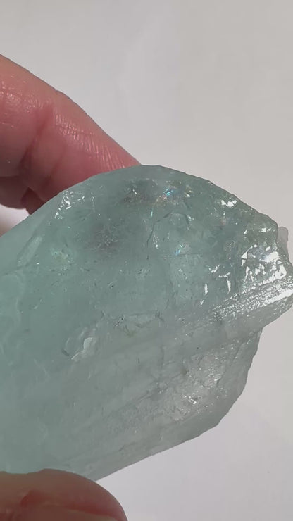 Raw Aquamarine Crystal with Record Keepers Shigar Valley Pakistan #NC7961