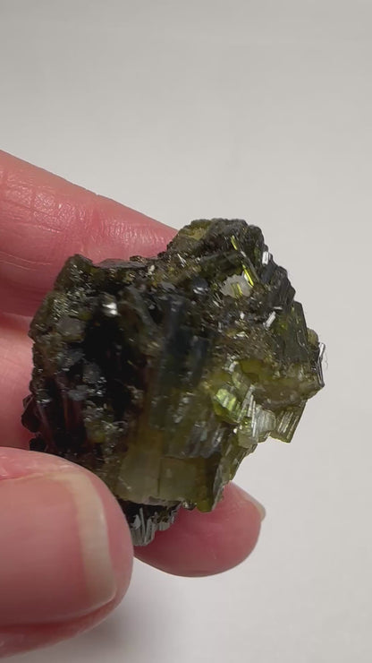 Natural Collector Grade Green Tourmaline Crystal Cluster from Brazil #NC7938