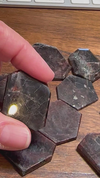 Mini Natural Garnet Slabs – Intuitively Selected  NC7956