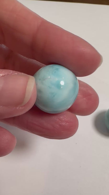 One of a Kind Larimar Sphere -19mmNC7719