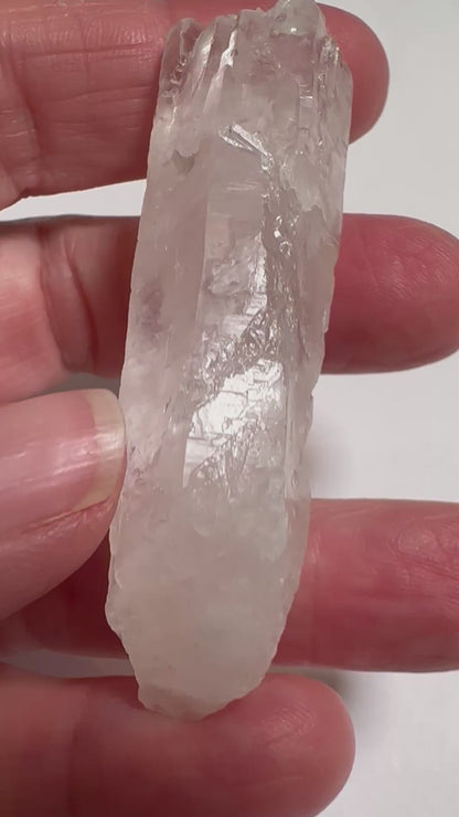 Lightning Strike Quartz Crystal with Multiple Record Keepers & Manifestation Crystal 2 1/2" -  #NC7913