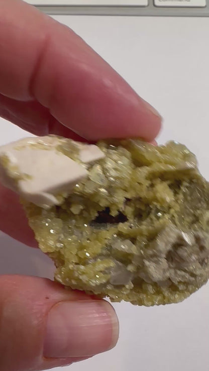 Golden Mica with Albite Feldspar & Quartz 2" - #NC7916