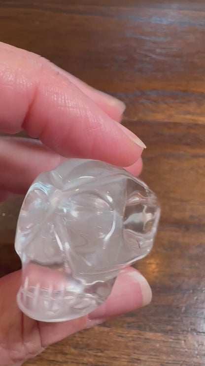 Master-Carved Lemurian Traveler Crystal Skull 3" – NC7896