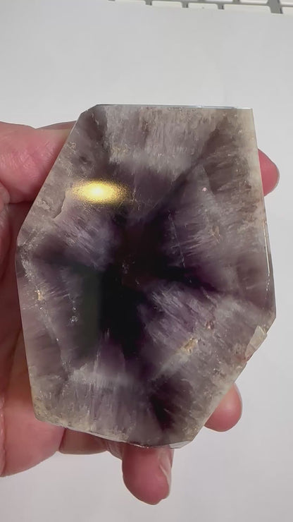Rare Trapiche Amethyst Collector Specimen – Brazilian Amazon 2.75 x 2.25" • NC7902