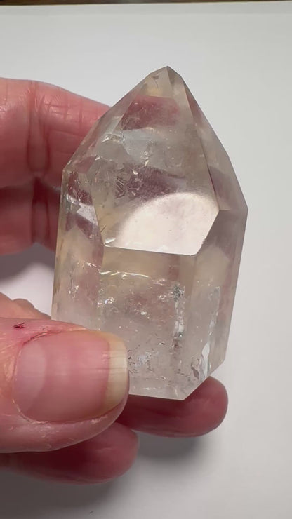 Lemurian Quartz Fully Polished Tower with Multiple Manifestations (28 x 55 mm) – NC7339