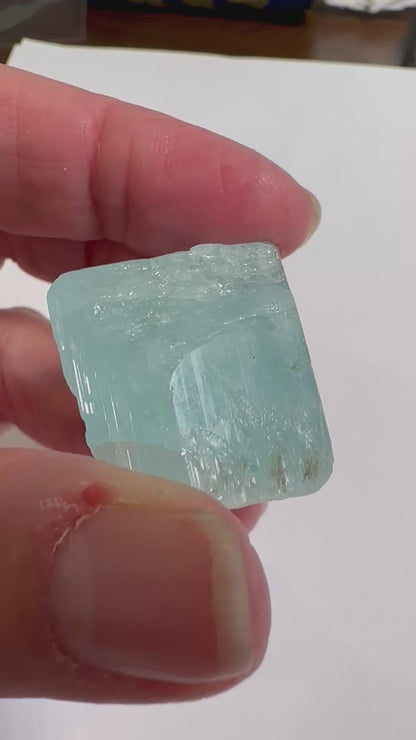 Raw Aquamarine Crystal with Self-Healed Growth Shigar Valley Pakistan #NC7962