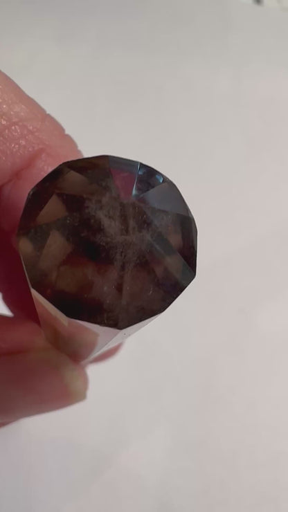 Smoky Quartz Vogel Crystal with Outstanding Phantom, 14 x 40mm – NC7356