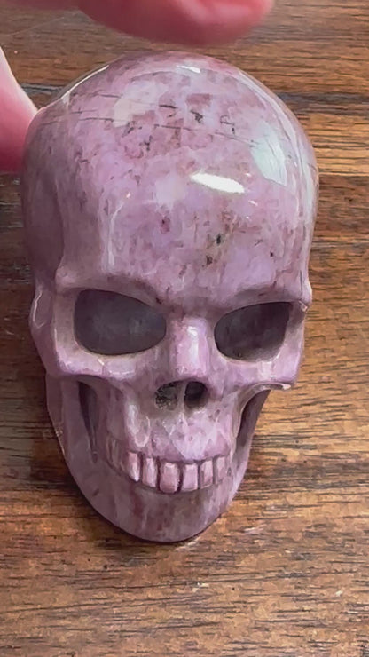 Lavender Jade Master Carved Skull 1 1/4 x 2 1/8 x 1 3/4 Inch #NC8008
