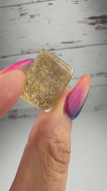 High Quality Lodolite Cabochon 17 x 21mm - CAB7666