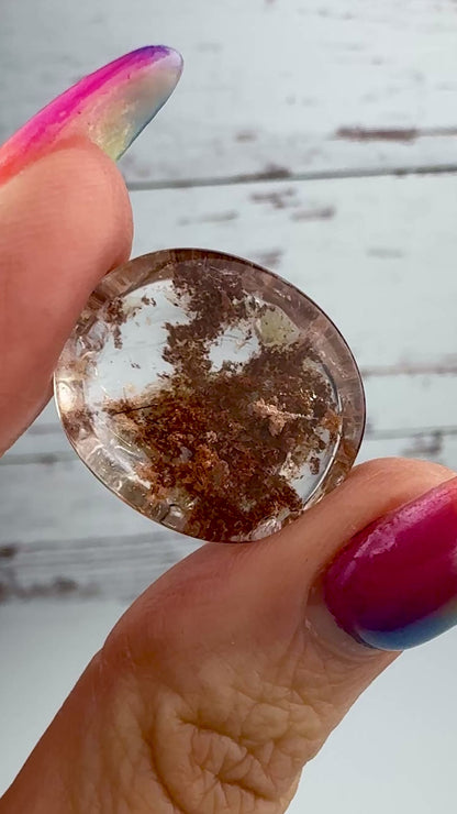 High Quality Lodolite Cabochon 19 x 22mm - CAB7657