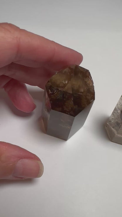 Smoky Garden Quartz Towers – Brazil Item #NC7811A–C