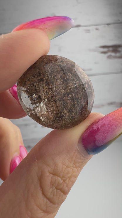 Faceted High Quality Lodolite Cabochon 20 x 25mm CAB7671