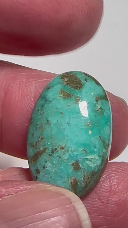 Iranian Turquoise Cabochon 14 x 21 mm #CAB7932