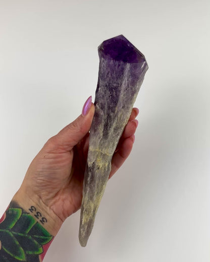 Bahia Amethyst Wand- 10"x 2.3"-NC7703