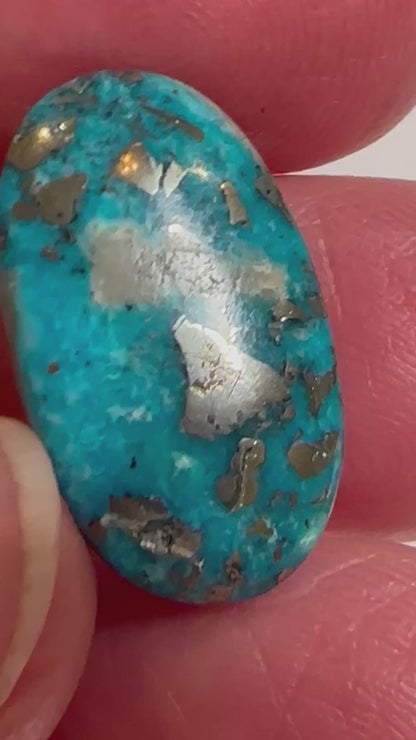 Iranian Turquoise Collector Cabochon 12 × 21 mm #CAB7929
